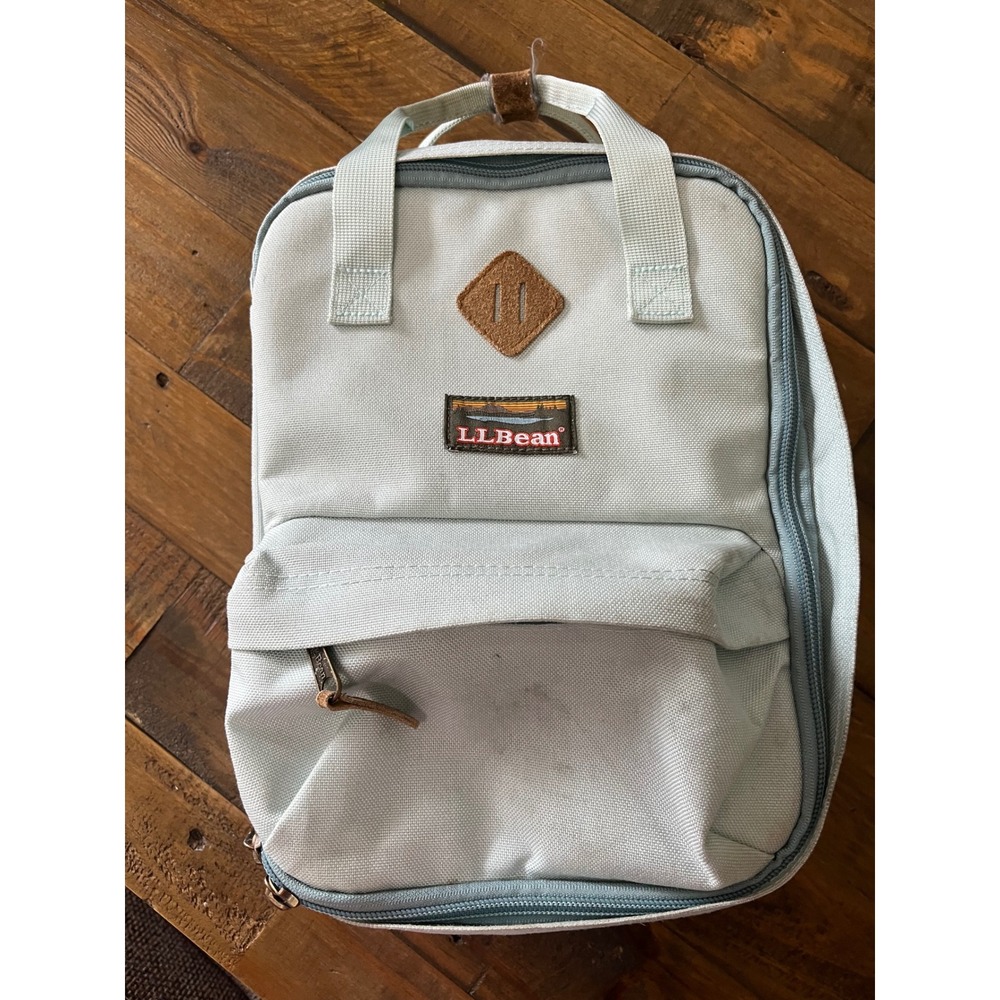 LL BEAN Insulated Lunch Box Bag School Work Kids OS Blue Good Outdoor Gorpcore